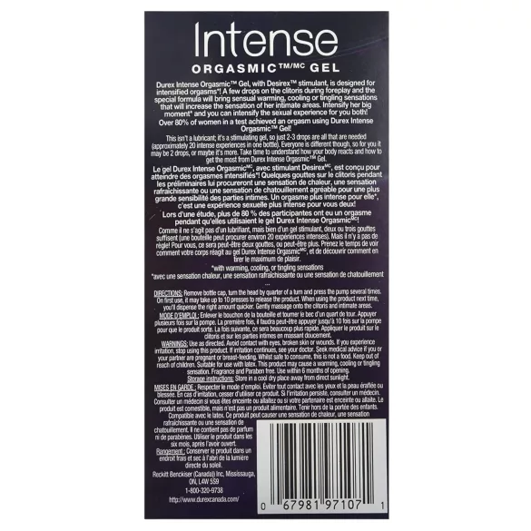 Durex Intense - Stimulating Intimate Gel for Women (10ml)