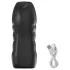 AlvUp - suction and vibrating masturbator (black)