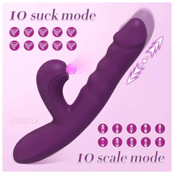 AlvUp - thrusting G-spot vibrator (purple)