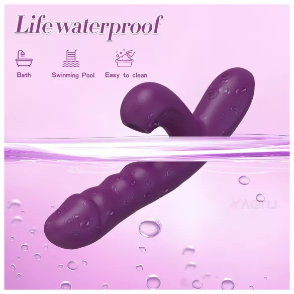 AlvUp - thrusting G-spot vibrator (purple)
