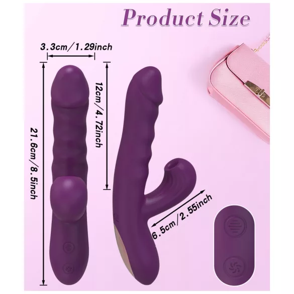 AlvUp - thrusting G-spot vibrator (purple)