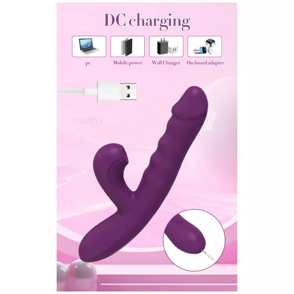 AlvUp - thrusting G-spot vibrator (purple)