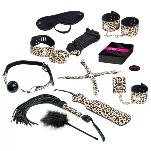 tease & please - Master & Slave - premium BDSM adventure set for couples (13‑piece)
