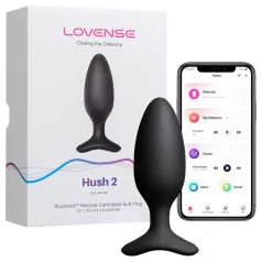   Lovense Hush 2 S - App-controlled anal vibrator (38 mm, black)
