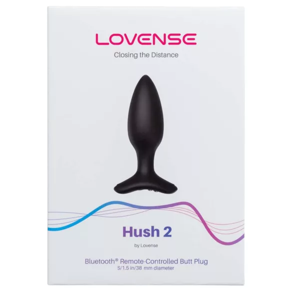Lovense Hush 2 S - App-controlled anal vibrator (38 mm, black)