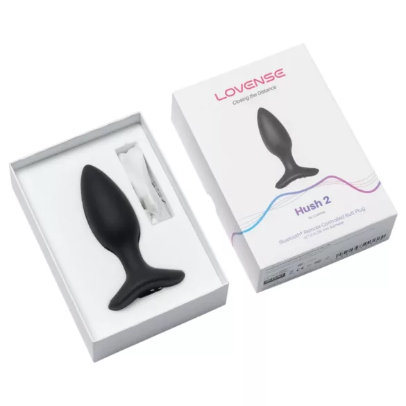 Lovense Hush 2 S - App-controlled anal vibrator (38 mm, black)