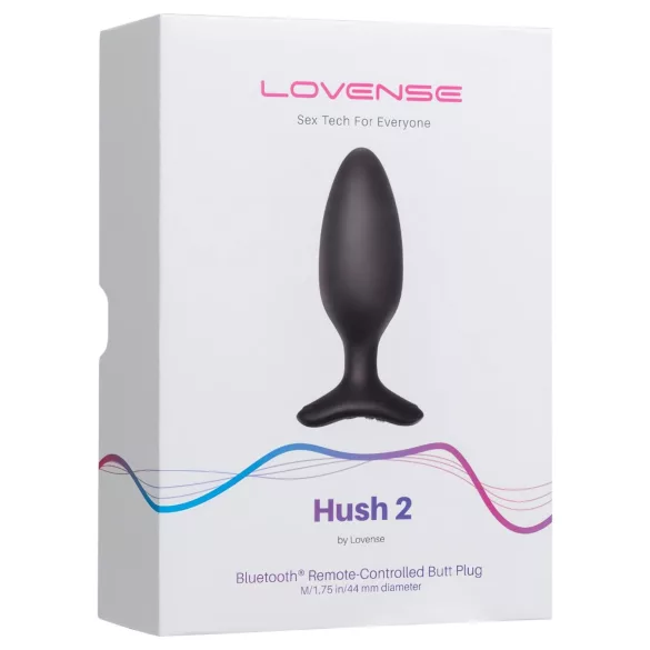 Lovense Hush 2 M - App-controlled anal vibrator (45 mm, black)