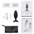 Lovense Hush 2 M - App-controlled anal vibrator (45 mm, black)