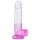 Sunfo - Suction Cup Dildo with Balls - 22cm (Clear Purple)