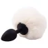 Sunfo - Bunny Tail Anal Plug (Black & White)