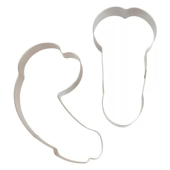 Novelty Cookie Cutter Set - Penis Shaped (2 pieces)
