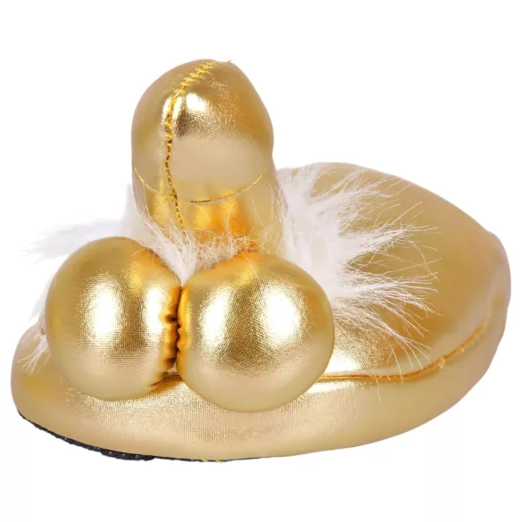 Penis slippers (gold)