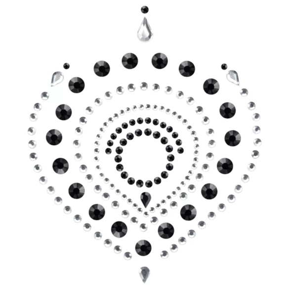 Sparkling Diamonds Intimate Jewelry Set - 3 Pieces (Black)