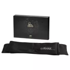   Bijoux Indiscrets Shhh Blindfold - premium satin bondage scarf (black)