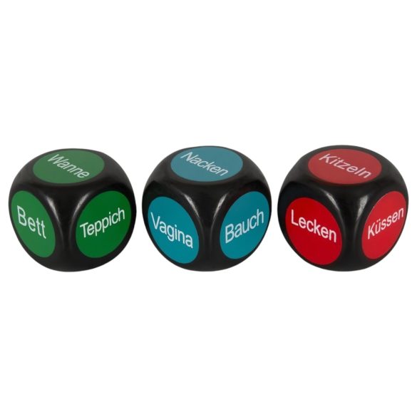 German Language Sexy Dice (Set of 3)