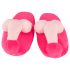 Pink Plush Slippers - Novelty Shape