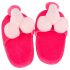Pink Plush Slippers - Novelty Shape