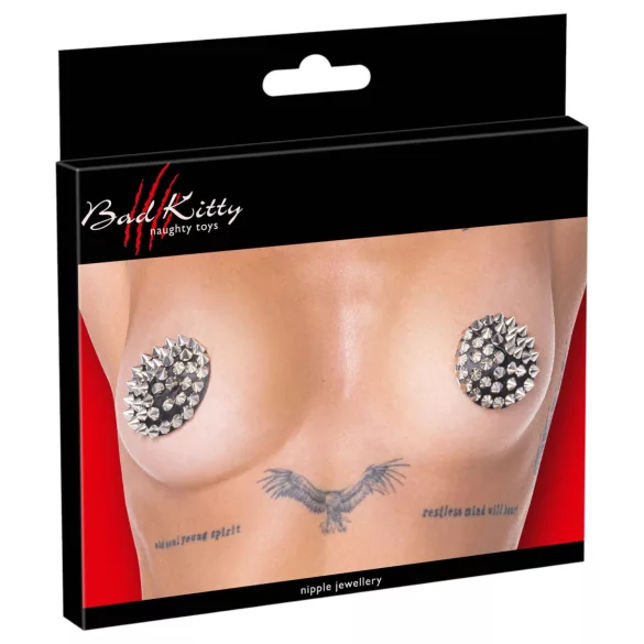 Bad Kitty - Spiked Nipple Pasties (Black)