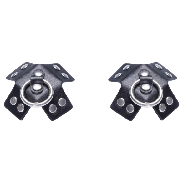 Bad Kitty - Black Pierced Nipple Stickers