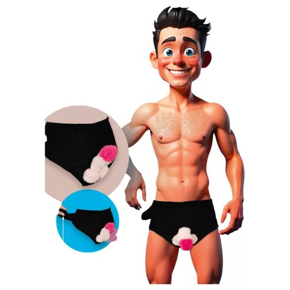 Pump-Enhanced Black Briefs