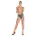 Bad Kitty - chain-link collar and belt (silver)