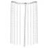 Bad Kitty - chain-link collar and belt (silver)