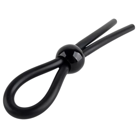 Pulselock Forge - adjustable lasso-style silicone cock ring (black)