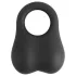 Pulselock Taur - silicone penis and testicle ring with glass beads (black)