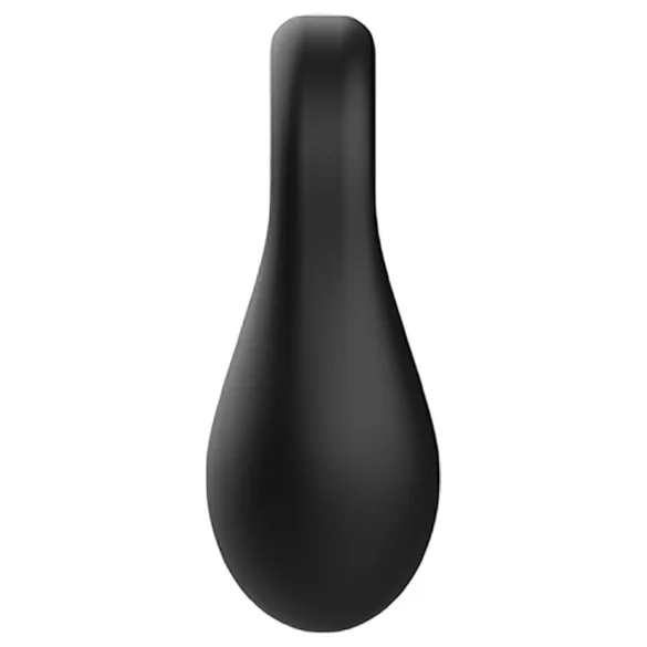 Pulselock Taur - silicone penis and testicle ring with glass beads (black)