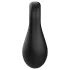 Pulselock Taur - silicone penis and testicle ring with glass beads (black)