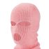 Knitted Pink Balaclava with 3 Openings