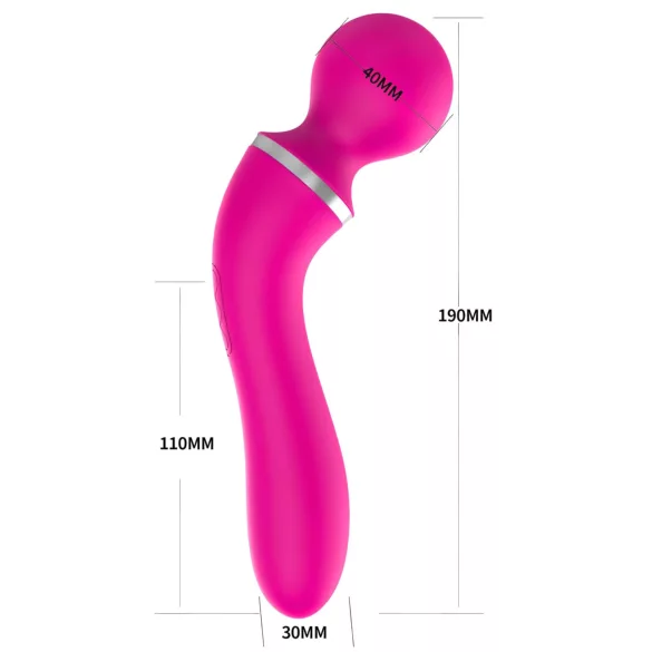 Lonely 2in1 – Massager & G-Spot Vibrator with 3 Attachments (Pink)