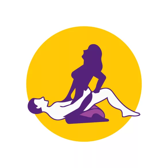 Desirel Magic Pillow - inflatable wedge sex pillow (dark purple)