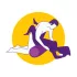 Desirel Magic Pillow - inflatable sex pillow - cylindrical (purple)