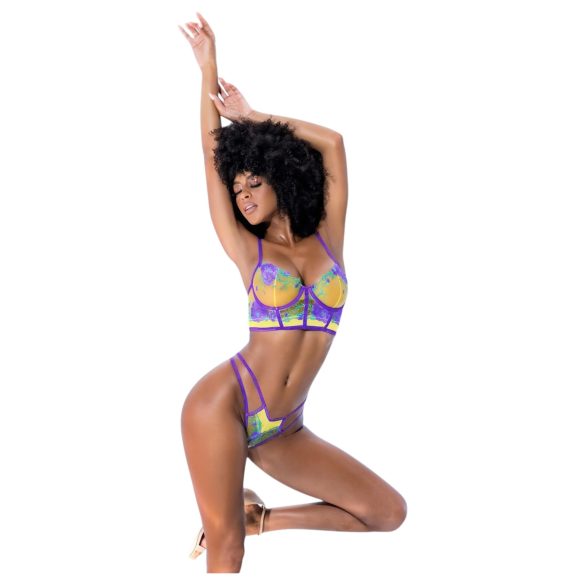 Mapalé - Bra Set (Yellow-Purple) - L/XL