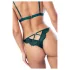 Mapalé - Strappy Floral Bra and Panty Set (Green) - L/XL