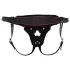 ZADO - leather bottom harness for strap-on dildo, BDSM (black, S-L)