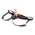 ZADO - leather bottom harness for strap-on dildo, BDSM (black, S-L)