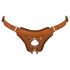 ZADO - Leather Harness for Attachments (Brown) - XXL