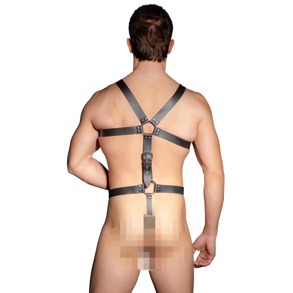 ZADO - Men's Leather Body Harness - Black (S-L)