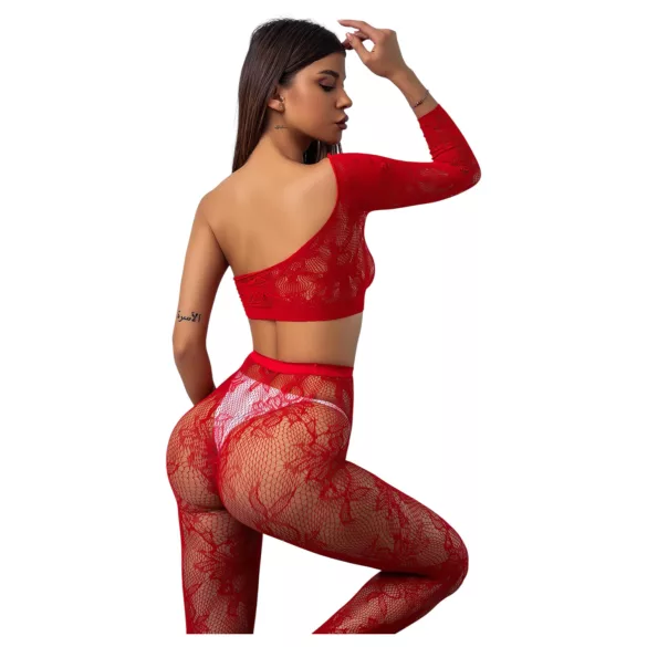JSY 018 - matte jumpsuit (red)