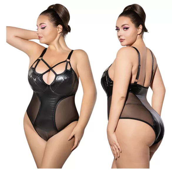 JSY 063 - black bodysuit (XL-2XL)