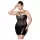 JSY 064 - black lace-up lingerie set (XL-2XL)