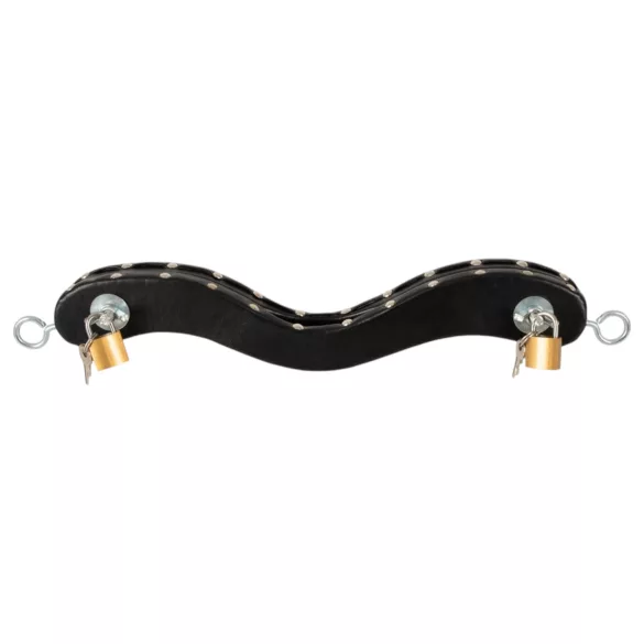 ZADO - leather-covered testicle stockade (black)