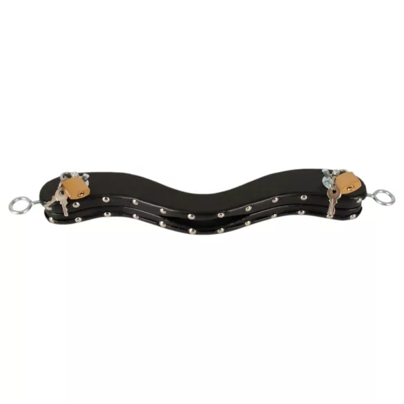 ZADO - leather-covered testicle stockade (black)