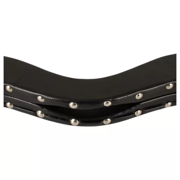 ZADO - leather-covered testicle stockade (black)