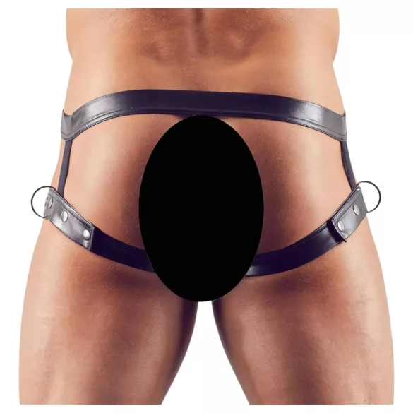 Svenjoyment - Harness with Penis Ring (Black) - M/L