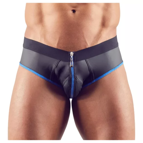 Svenjoyment - Open Jock Briefs (Black-Blue) - XL