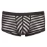Transparent Striped Boxer Briefs (Black)  - L