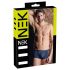NEK - Blue Boxer Briefs with Black Lace-Up and Mesh Panels - M